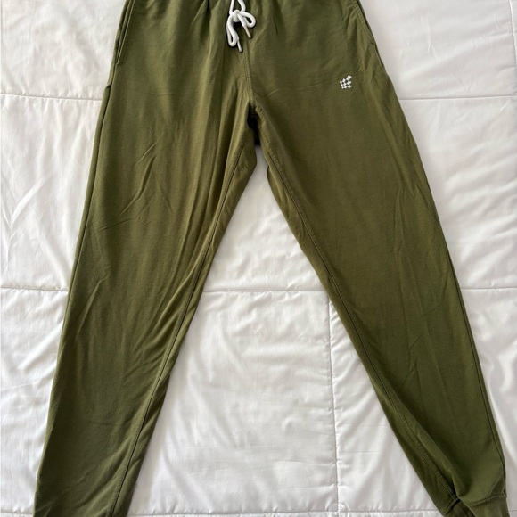 Jed North Men’s Olive Green Jogger Pants with Drawstring - Picture 1 of 3